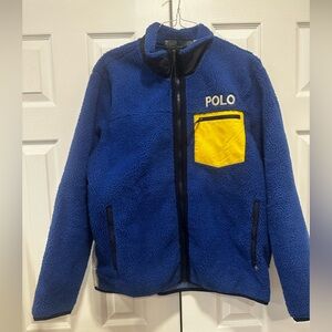 Polo by Ralph Lauren Blue Jacket with Yellow Accent